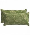 vidaXL Cushion Cover 2 pcs HOUTEN Leaf Design 40 x 80 cm Polyester