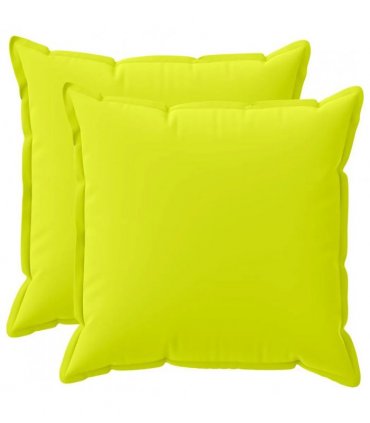vidaXL Cushion Cover 2 pcs HOUTEN Bright Green 80 x 80 cm Polyester