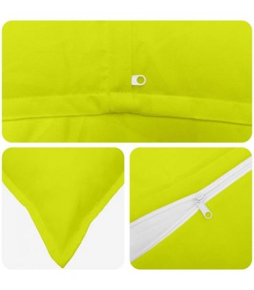 vidaXL Cushion Cover 2 pcs HOUTEN Bright Green 80 x 80 cm Polyester