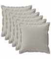 vidaXL Cushion Cover 6 pcs HOUTEN Grey 60 x 60 cm Polyester