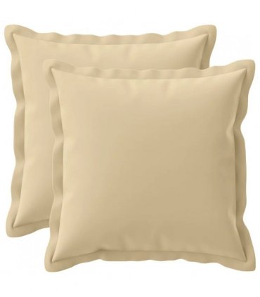 vidaXL Cushion Cover 2 pcs HOUTEN Beige 50 x 50 cm Polyester