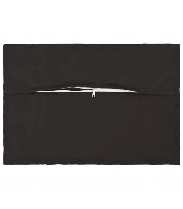 vidaXL Cushion Cover 2 pcs HOUTEN Black 50 x 80 cm Polyester