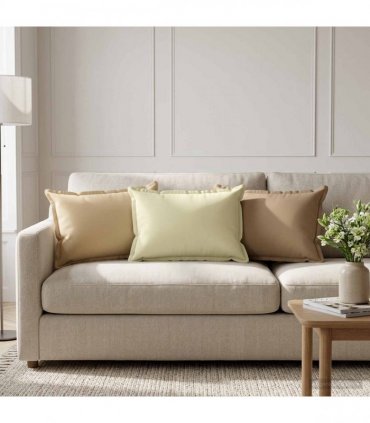 vidaXL Cushion Cover 6 pcs HOUTEN Beige 30 x 50 cm Polyester