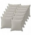 vidaXL Cushion Cover 12 pcs HOUTEN Grey 40 x 40 cm Polyester