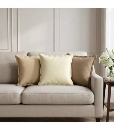 vidaXL Cushion Cover 12 pcs HOUTEN Beige 40 x 40 cm Polyester