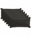 vidaXL Cushion Cover 6 pcs HOUTEN Black 40 x 80 cm Polyester