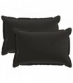 vidaXL Cushion Cover 2 pcs HOUTEN Black 50 x 75 cm Polyester