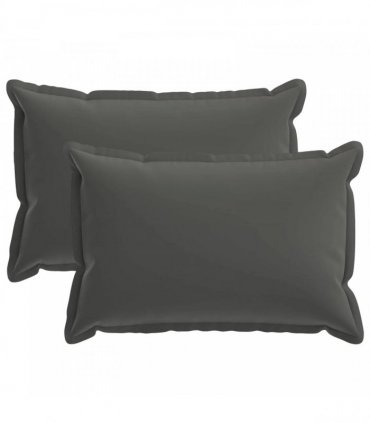 vidaXL Cushion Cover 2 pcs HOUTEN Anthracite 50 x 75 cm Polyester