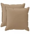 vidaXL Cushion Cover 2 pcs HOUTEN Taupe 80 x 80 cm Polyester