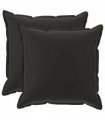 vidaXL Cushion Cover 2 pcs HOUTEN Black 60 x 60 cm Polyester
