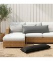 vidaXL Cushion Cover 2 pcs HOUTEN Grey 40 x 145 cm Polyester