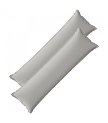 vidaXL Cushion Cover 2 pcs HOUTEN Grey 40 x 145 cm Polyester