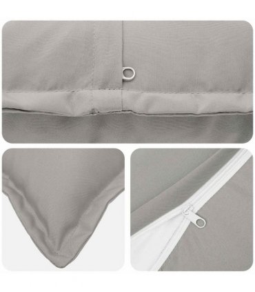 vidaXL Cushion Cover 6 pcs HOUTEN Grey 40 x 40 cm Polyester