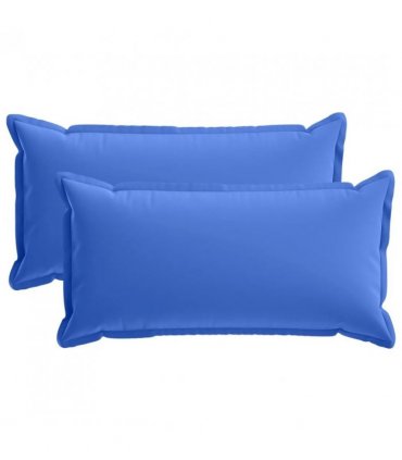 vidaXL Cushion Cover 2 pcs HOUTEN Royal Blue 40 x 80 cm Polyester