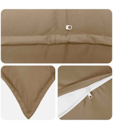 vidaXL Cushion Cover 6 pcs HOUTEN Taupe 80 x 80 cm Polyester
