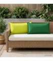 vidaXL Cushion Cover 2 pcs HOUTEN Green 40 x 80 cm Polyester