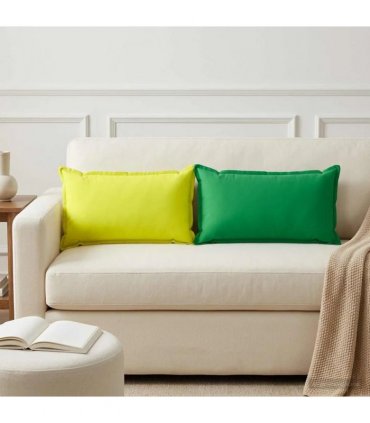 vidaXL Cushion Cover 2 pcs HOUTEN Green 40 x 80 cm Polyester