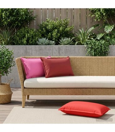 vidaXL Cushion Cover 2 pcs HOUTEN Pink 40 x 80 cm Polyester