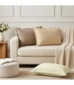 vidaXL Cushion Cover 2 pcs HOUTEN Cream 50 x 70 cm Polyester