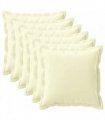 vidaXL Cushion Cover 6 pcs HOUTEN Cream 80 x 80 cm Polyester