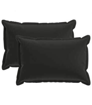 vidaXL Cushion Cover 2 pcs HOUTEN Black 40 x 60 cm Polyester