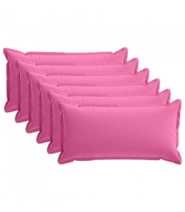 vidaXL Cushion Cover 6 pcs HOUTEN Pink 40 x 70 cm Polyester