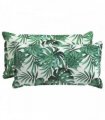 vidaXL Cushion Cover 2 pcs HOUTEN Leaf Pattern 40 x 80 cm Polyester
