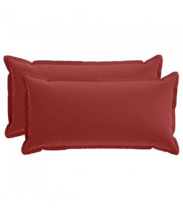 vidaXL Cushion Cover 2 pcs HOUTEN Wine Red 40 x 80 cm Polyester
