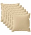 vidaXL Cushion Cover 6 pcs HOUTEN Beige 80 x 80 cm Polyester