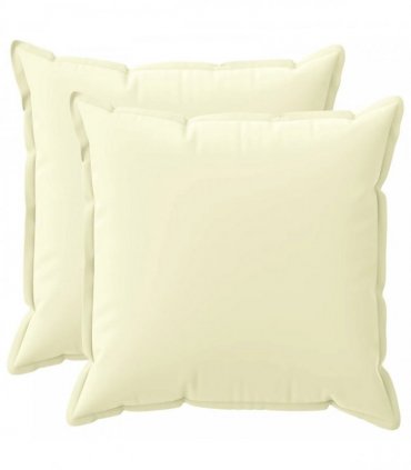 vidaXL Cushion Cover 2 pcs HOUTEN Cream 65 x 65 cm Polyester