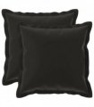 vidaXL Cushion Cover 2 pcs HOUTEN Black 50 x 50 cm Polyester