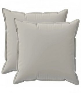 vidaXL Cushion Cover 2 pcs HOUTEN Grey 65 x 65 cm Polyester