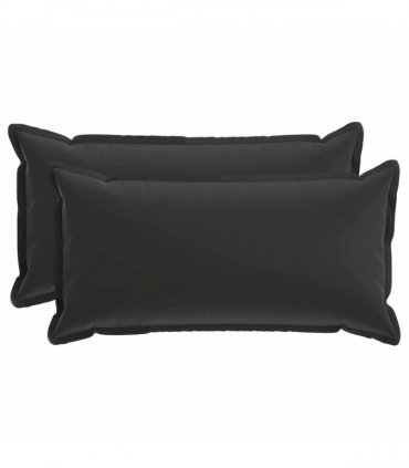 vidaXL Cushion Cover 2 pcs HOUTEN Black 40 x 80 cm Polyester