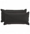 vidaXL Cushion Cover 2 pcs HOUTEN Black 40 x 80 cm Polyester