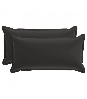 vidaXL Cushion Cover 2 pcs HOUTEN Black 40 x 80 cm Polyester