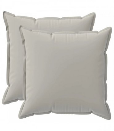 vidaXL Cushion Cover 2 pcs HOUTEN Grey 80 x 80 cm Polyester