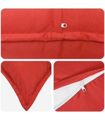 vidaXL Cushion Cover 2 pcs HOUTEN Red 80 x 80 cm Polyester