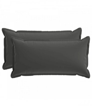 vidaXL Cushion Cover 2 pcs HOUTEN Anthracite 40 x 70 cm Polyester