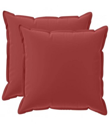 vidaXL Cushion Cover 2 pcs HOUTEN Wine Red 80 x 80 cm Polyester