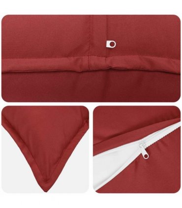 vidaXL Cushion Cover 2 pcs HOUTEN Wine Red 80 x 80 cm Polyester