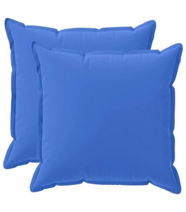 vidaXL Cushion Cover 2 pcs HOUTEN Royal Blue 80 x 80 cm Polyester