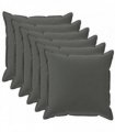vidaXL Cushion Cover 6 pcs HOUTEN Anthracite 50 x 50 cm Polyester