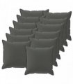 vidaXL Cushion Cover 12 pcs HOUTEN Anthracite 40 x 40 cm Polyester