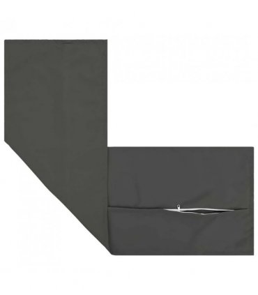vidaXL Cushion Cover HOUTEN Anthracite 40 x 145 cm Polyester