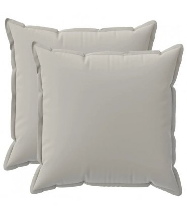 vidaXL Cushion Cover 2 pcs HOUTEN Grey 70 x 70 cm Polyester