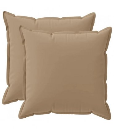 vidaXL Cushion Cover 2 pcs HOUTEN Taupe 60 x 60 cm Polyester