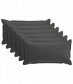 vidaXL Cushion Cover 6 pcs HOUTEN Anthracite 40 x 80 cm Polyester
