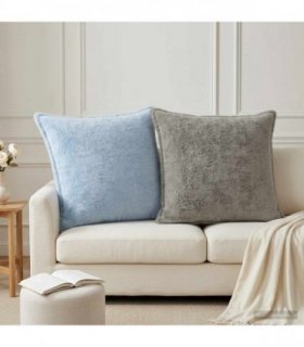 vidaXL Cushion Cover 2 pcs HOUTEN Light Grey 80 x 80 cm — V0672280704