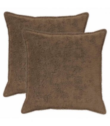 vidaXL Cushion Cover 2 pcs HOUTEN Light Brown 80 x 80 cm