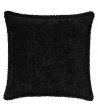 vidaXL Cushion Cover 2 pcs HOUTEN Black 50 x 50 cm Faux Rabbit Fur